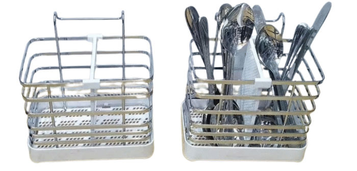 Silver Classic Spoons Holder