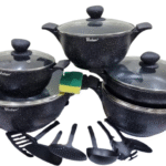 Vmigo 18pcs Heavy Granite Cookware Set