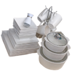 White Square Dinner Set