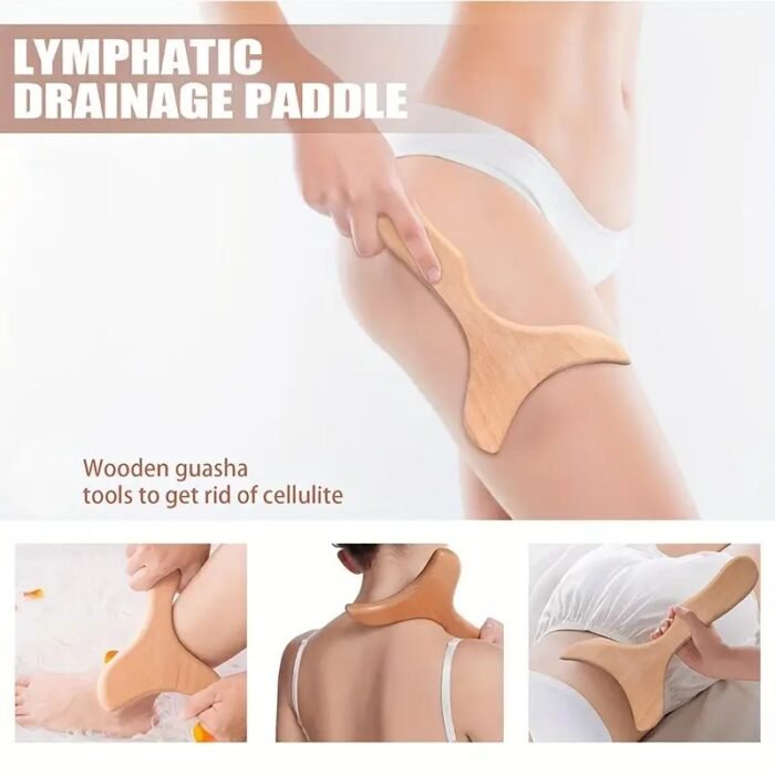 Wooden Gua Sha Therapy Lymphatic Drainage Massager