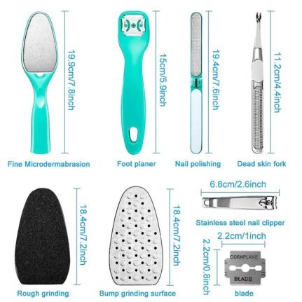 7 Pcs Professional Exfoliation Pedicure Kit