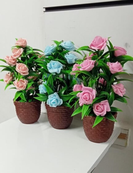 Plastic Artificial Rose Flower