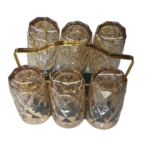 Rotating Golden Rack 6pcs Tumbler Holder