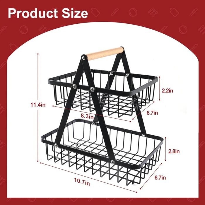 2-Tier Kitchen Fruit Holder