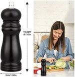 6-Inch Wood Pepper Grinder with Adjustable Grinder