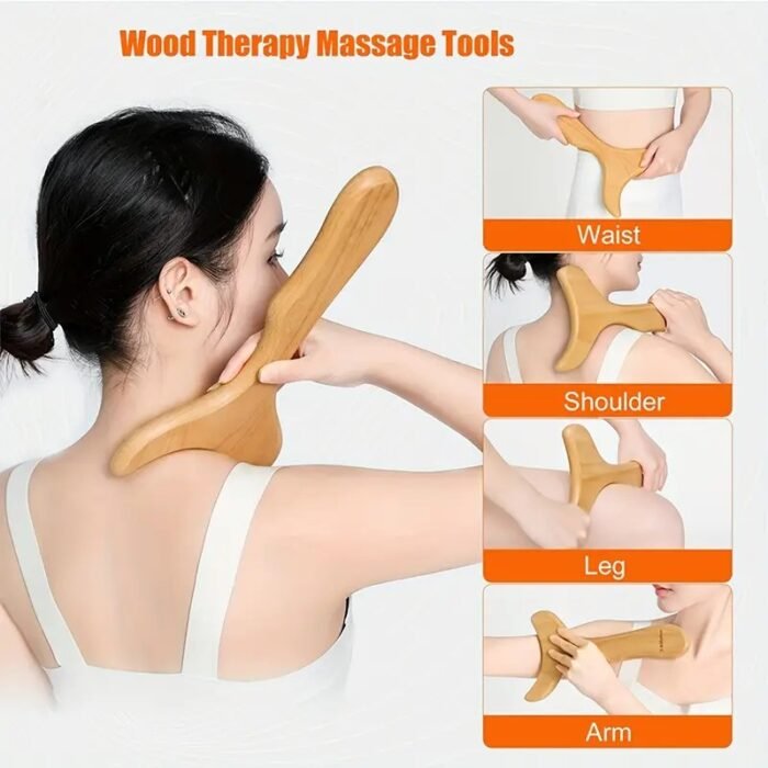 Wooden Gua Sha Therapy Lymphatic Drainage Massager