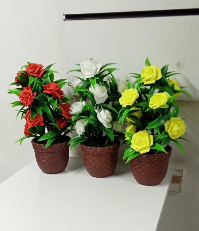 Plastic Artificial Rose Flower