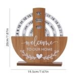 Wooden Creative Perpetual Calendar