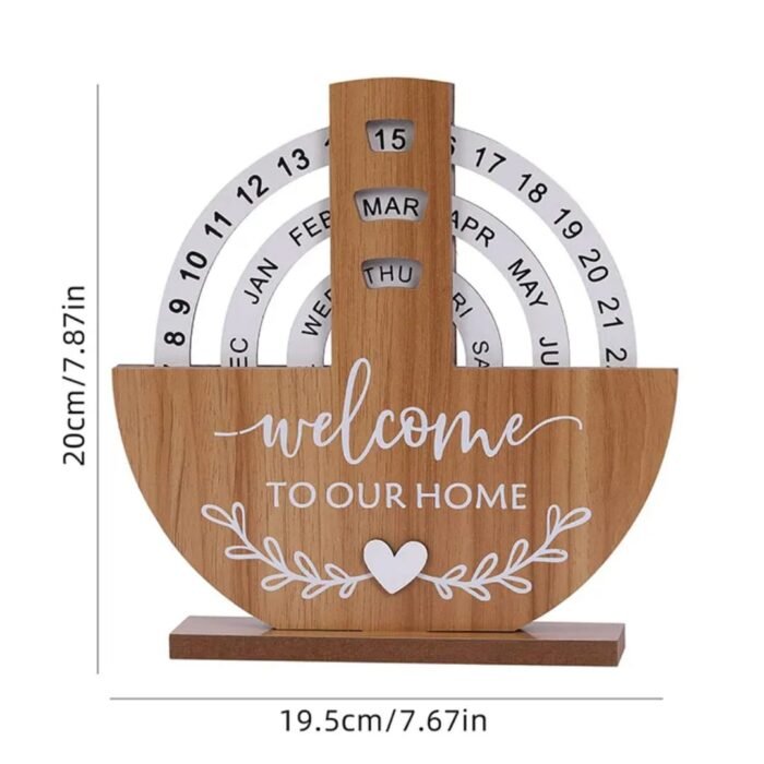 Wooden Creative Perpetual Calendar