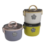 Heated Stainless Steel Round Lunch Box