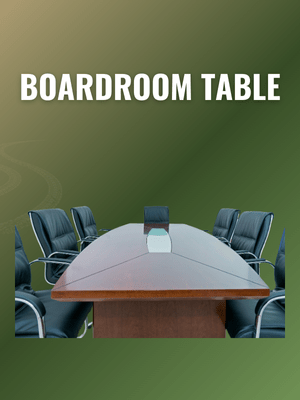 Boardroom table banner