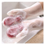 Pair of Reusable Silicon Wash Gloves