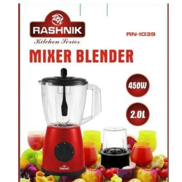 Rashnik 2 Ltr Mixer/ Blender With Grinder 450a
