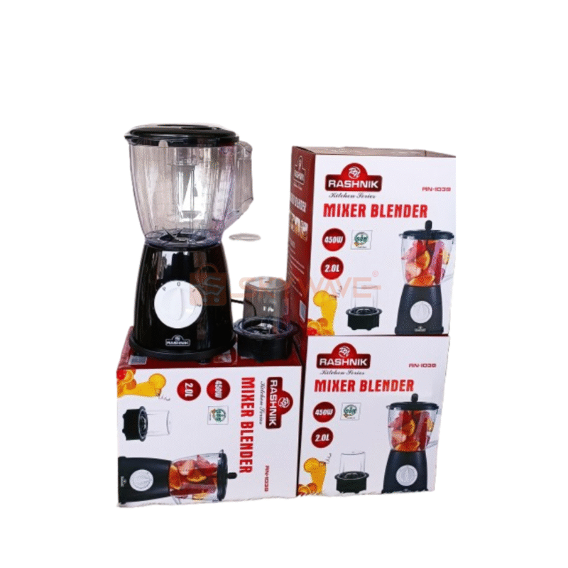 Rashnik 2 Ltr Mixer/ Blender With Grinder 450a
