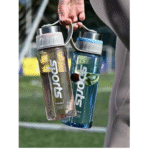 Direct Drinking Silver Lid Water Bottle