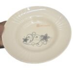 12 pcs Cream Melamine Plate