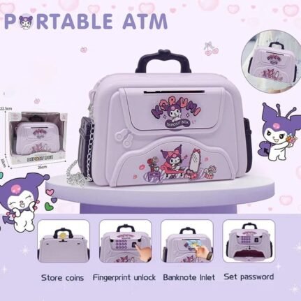 Password and Fingerprint ATM Money Saving Box