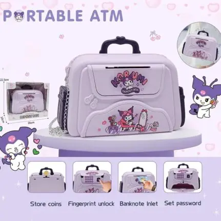 Password and Fingerprint ATM Money Saving Box