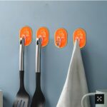 6 Pack Fruit Design Multi-Purpose Adhesive Hooks
