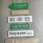 Hanging Board Wooden House Rules
