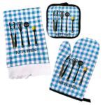 3pcs Kitchen Glove Set