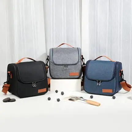 Large Capacity Classic & Chic Insulated Lunch Bag