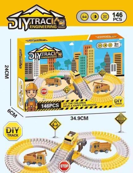 Construction Race Tracks for Kids