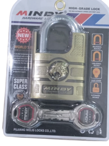 Mindy size 50 wide key padlock