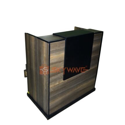1 Meter Reception Desk Walnut