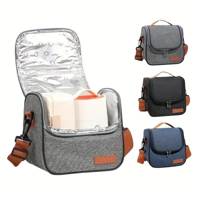 Large Capacity Classic & Chic Insulated Lunch Bag
