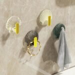 3pcs Shell Shape Wall Hooks