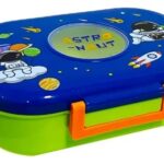 Oval Dino Cartoon themed Plastic Lunch Box