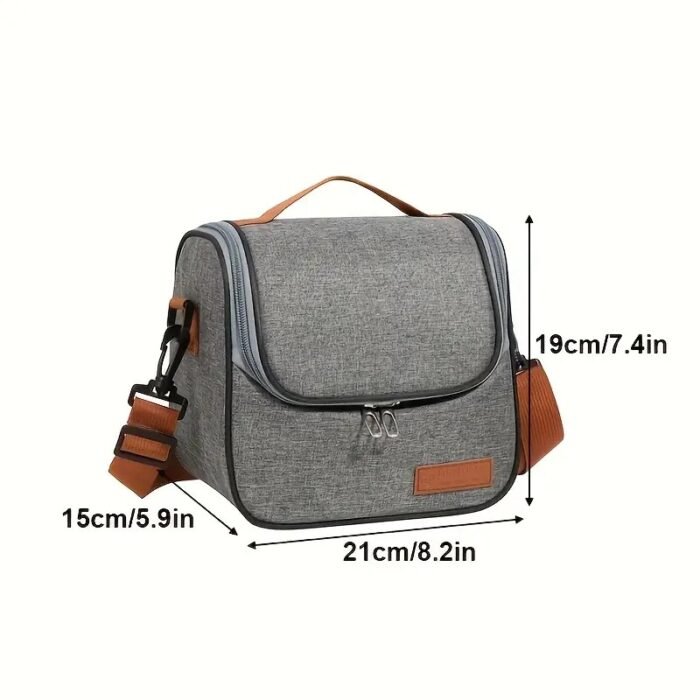 Large Capacity Classic & Chic Insulated Lunch Bag