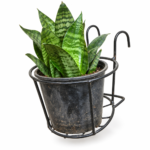 Metallic over the balcony flower pot holder