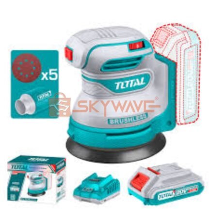 Total Cordless random orbit sander TROSLI20021