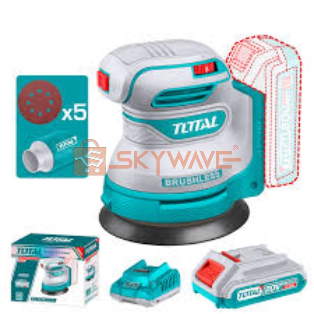 Total Cordless random orbit sander TROSLI20021 Total Cordless random orbit sander TROSLI20021