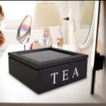 Wooden 9 Grids Tea Box