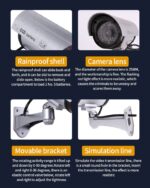 Dummy Wireless Camera Plastic Fake CCTV Camera
