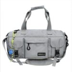 Duffle bag with a shoe compartment