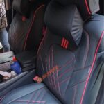 Executive leather car seats with pillow