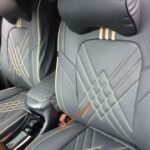 Executive leather car seats with pillow