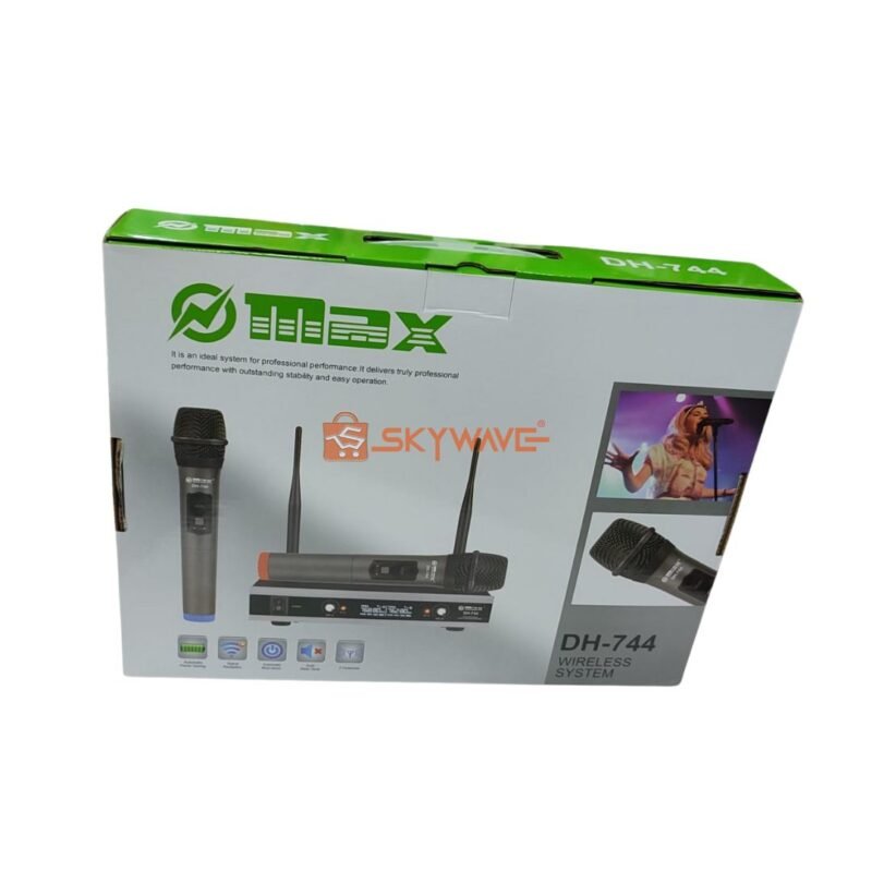 Omax Double Wireless Microphone DH-744