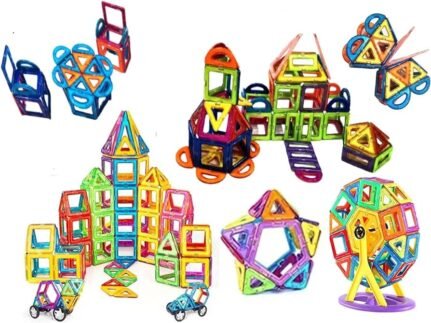 3D Magnetic Tiles 84pcs Set for Kids