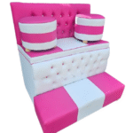 Manicure/pedicure sofa seat with stools