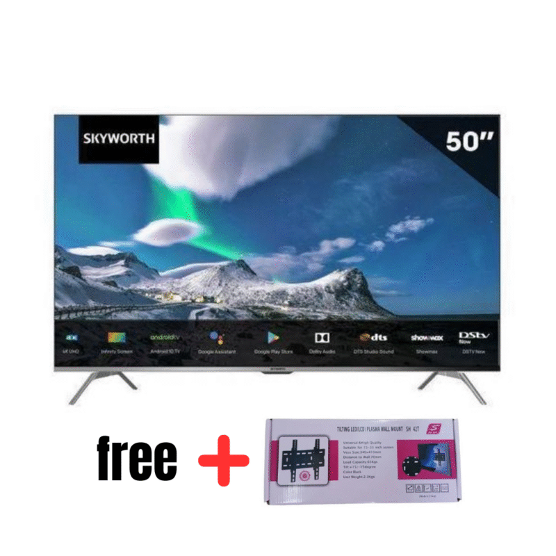 Skyworth 50 Inches Android 4K with TV Mount