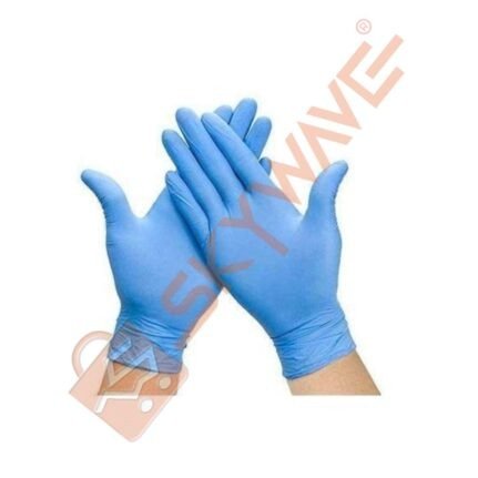 Full Box Blue Nitrile Powder Free Gloves