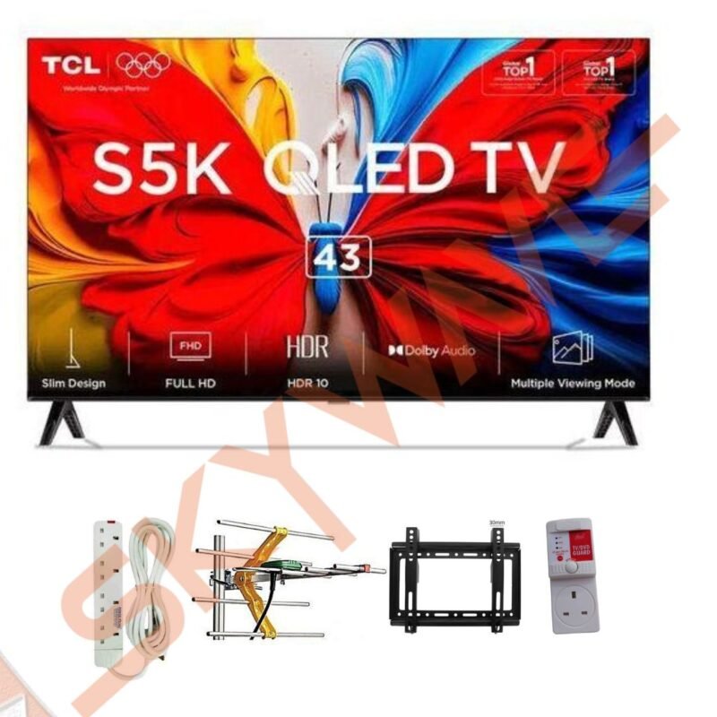 TCL 43 INCH QLED Google TV Smart combo