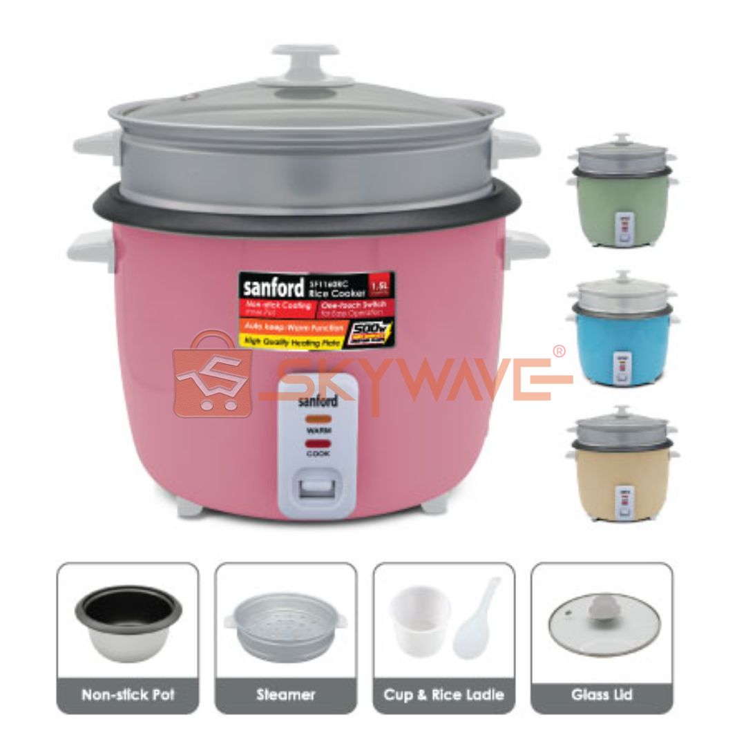 Sanford 1.5L rice cooker SF1160RC Sanford 1.5L rice cooker SF1160RC