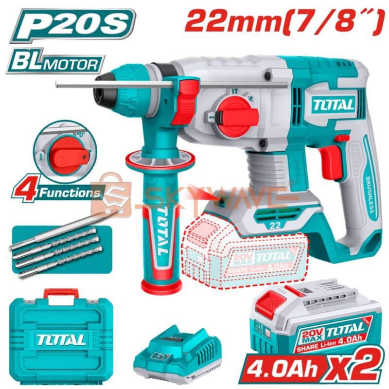 Total cordless rotary hammer TRHLI212282