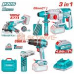 Total cordless 3 pcs combo kit TOSLI241198